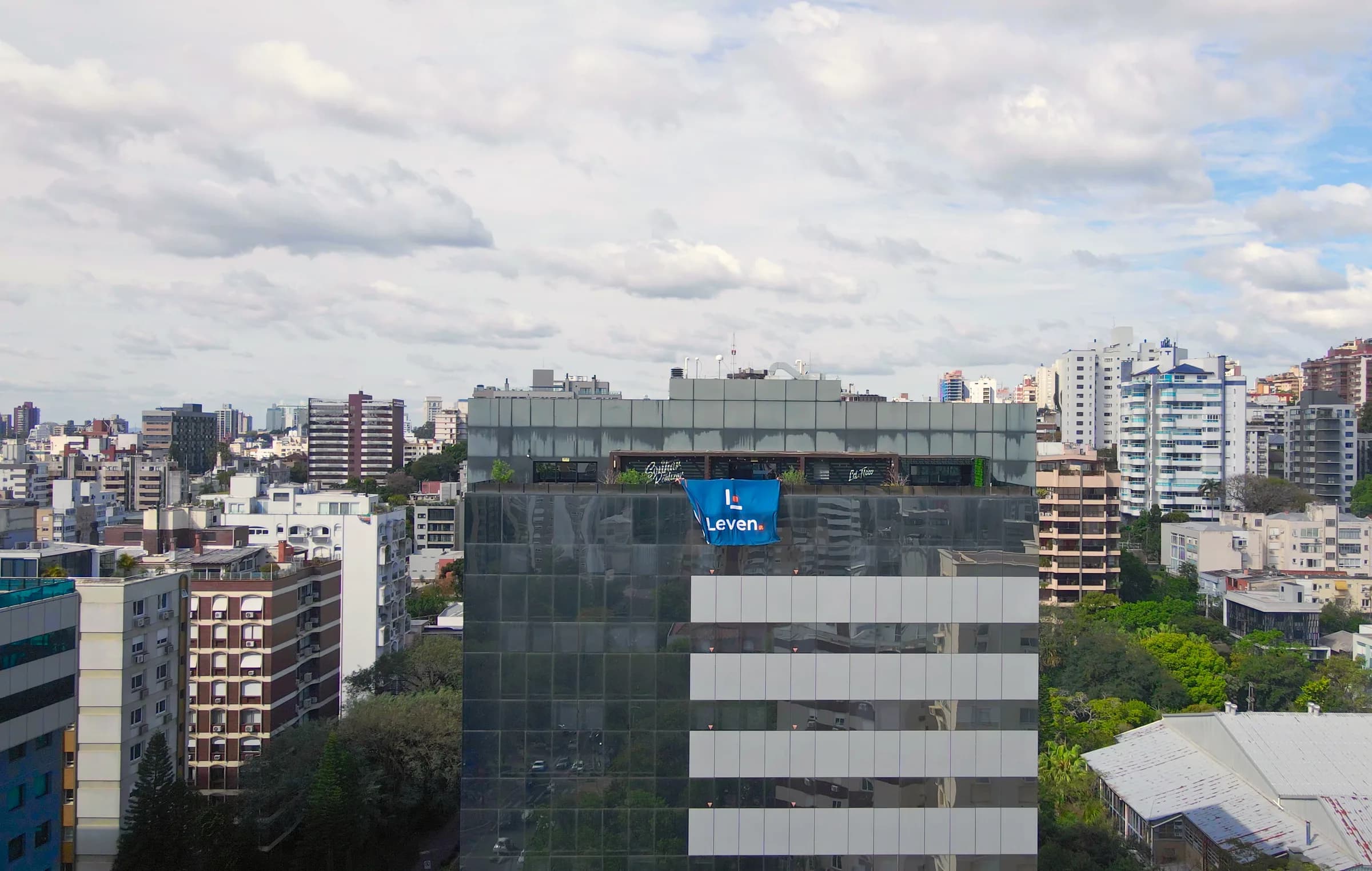 Sede da Leven Tecnologia em Porto Alegre, vista de cima
